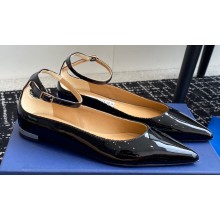 Aquazzura Love Affair Flats in Patent Leather Black 2024
