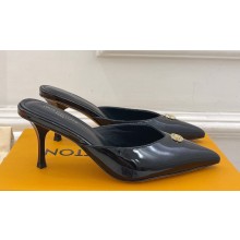 Louis Vuitton Heel 7cm Patent calf leather Stellar Mules Black 2024