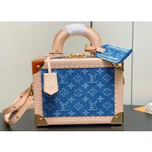 Louis Vuitton Petite Valise Denim Bleu Bag M24161 New LV Remix 2024