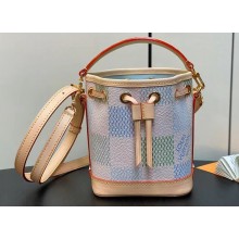 Louis Vuitton Damier canvas Nano Noé Bag N40640 Pistachio Green 2024