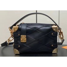 Louis Vuitton malletage Lambskin Side Trunk PM Bag M83030 Black 2024