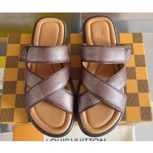 Louis Vuitton Damier pattern Men's Mules Brown 2024