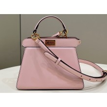Fendi Peekaboo ISeeU Petite Bag in nappa Leather Light Pink 2024