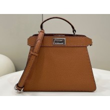 Fendi Peekaboo ISeeU Small Bag Brown Selleria with topstitches 2024