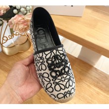 Loewe anagram Print Canvas Espadrilles Black 2024