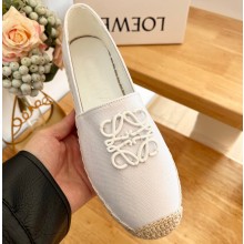 Loewe anagram Canvas Espadrilles White 2024