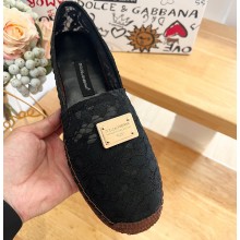 Dolce & Gabbana Lace espadrille Black 2024