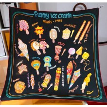 Hermes scarf 90x90cm in silk twill Top Quality 66 2024