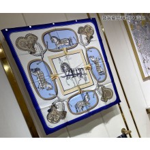 Hermes scarf 90x90cm in silk twill Top Quality 138 2024