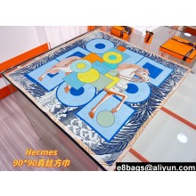 Hermes scarf 90x90cm in silk twill Top Quality 90 2024