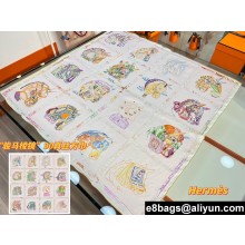 Hermes scarf 90x90cm in silk twill Top Quality 93 2024