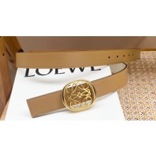 Loewe Width 2.8cm Reversible Anagram Ellipse belt in smooth calfskin 04
