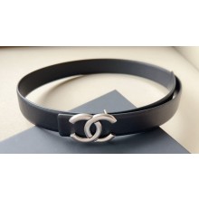 Chanel Width 3cm Reversible calfskin belt Black 2024