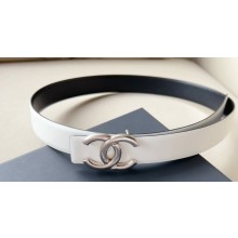 Chanel Width 3cm Reversible calfskin belt White 2024