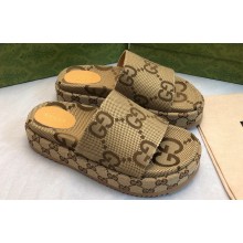 Gucci GG platform slide sandals 14 2024 