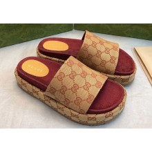Gucci GG platform slide sandals 13 2024 