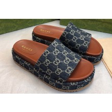Gucci GG platform slide sandals 12 2024 