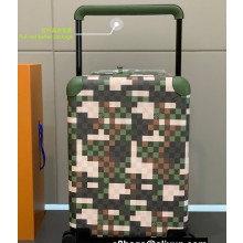 Louis Vuitton Canvas Damoflage Horizon 55 Luggage Bag 2024