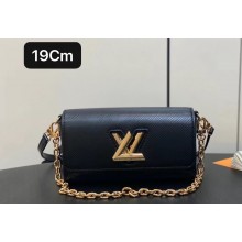 Louis Vuitton Epi leather Twist West Pochette Bag M83077 Black 2024