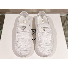 Prada Crochet loafers 1D437N White 2024
