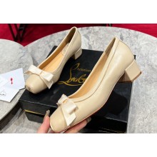 Christian Louboutin Heel 3cm Nappa leather Mamaflirt Ballerinas Beige 2024