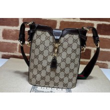 Gucci Original GG mini bucket shoulder bag 782919 Beige/Coffee 2024