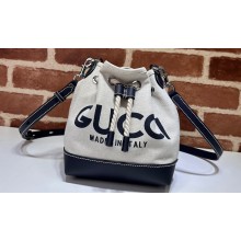 Gucci Mini shoulder bag with Gucci print 777166 in Beige/Blue cotton linen canvas 2024