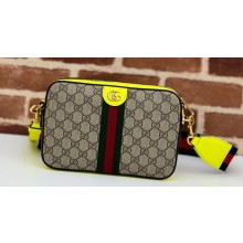 Gucci Web Ophidia GG crossbody bag 699439 Beige/Yellow 2024