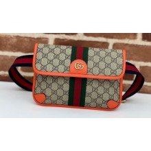 Gucci Web Ophidia GG small belt Bag 752597 Beige/Orange 2024