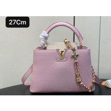 Louis Vuitton Lovelock chain Taurillon leather Capucines BB Bag M23950 Pink 2024