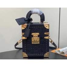 Louis Vuitton Monogram Empreinte leather Camera Box Bag M11131 Black 2024