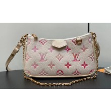 Louis Vuitton Monogram Empreinte leather Easy Pouch On Strap Bag M83448 Sunrise Aquarelle 2024
