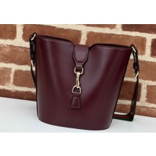 Gucci mini bucket shoulder bag 782908 leather Burgundy 2024