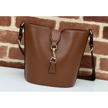 Gucci mini bucket shoulder bag 782908 leather Brown 2024