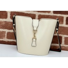 Gucci mini bucket shoulder bag 782908 leather White 2024