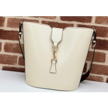 Gucci Medium bucket shoulder bag 782904 leather White 2024