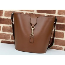 Gucci Medium bucket shoulder bag 782904 leather Brown 2024