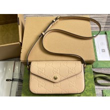 Gucci GG super mini shoulder bag 772794 leather Beige 2024