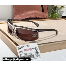 Chanel Nylon Shield Sunglasses A71557 9133B 04 2024
