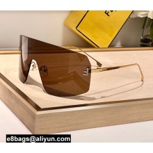 Fendi First Crystal Shield Sunglasses FE4121U 05 2024