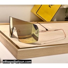 Fendi First Crystal Shield Sunglasses FE4121U 06 2024