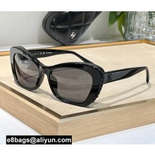 Chanel Acetate & Glass Pearls Cat Eye Sunglasses A71491 5481H 06 2024