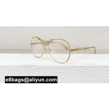 Chanel Metal & Strass Pilot Sunglasses A71582 CH9566B 01 2024
