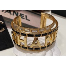 Chanel Metal & Strass Cuff Bracelet ABD177 2024