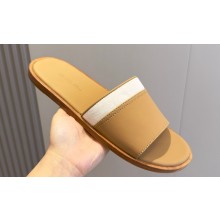 Loro Piana Cruise Slide Walk Men's Slip-On Sandals Apricot 2024