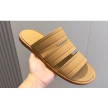 Loro Piana Calfskin Naha Men's Sandals Apricot 2024