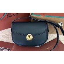Loro Piana Mini Ghiera bag in Smooth Calfskin Dark Blue 2024