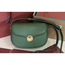 Loro Piana Mini Ghiera bag in Smooth Calfskin Green 2024