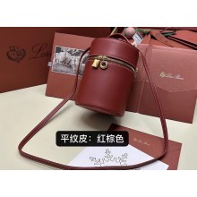 Loro Piana Extra Case Medium Bag in Smooth Calfskin Deep Kummel 2024