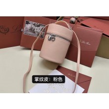 Loro Piana Extra Case Medium Bag in Grained Calfskin Light Pink 2024